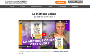 Capture d'écran du site web savoir maigrir du Dr Cohen