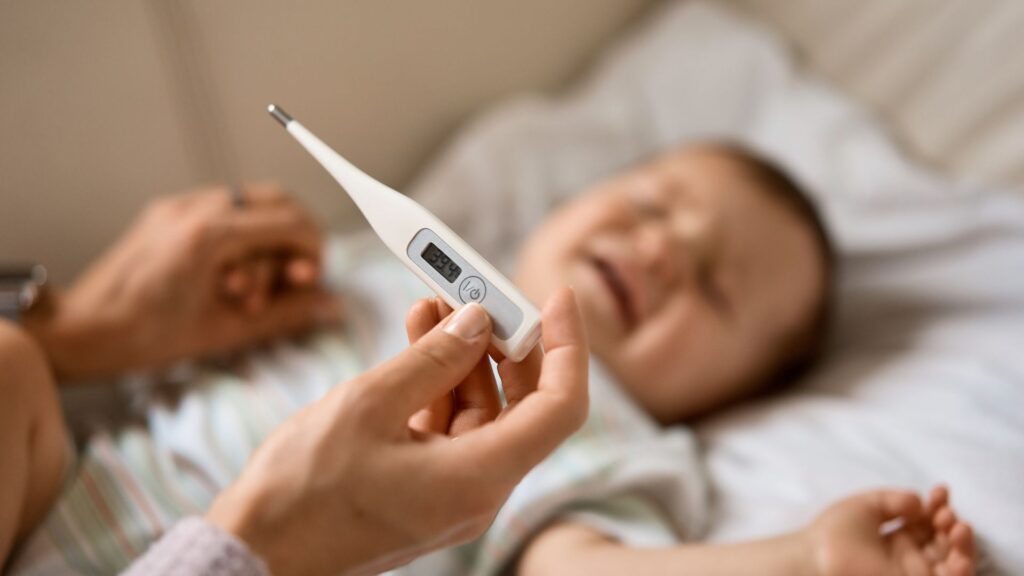 bébé malade