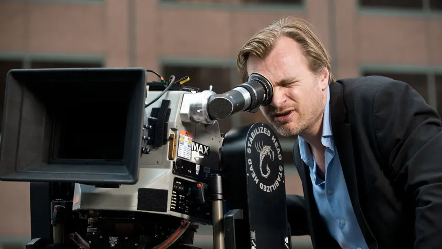 CHRISTOPHER NOLAN en plein tournage