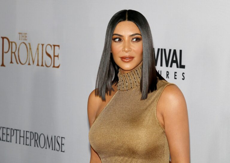 Photo of Kim Kardashian at the Los Angeles premiere of "The Promise".