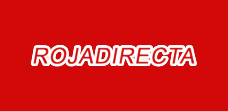 Logo Rojadirecta sur un fond rouge