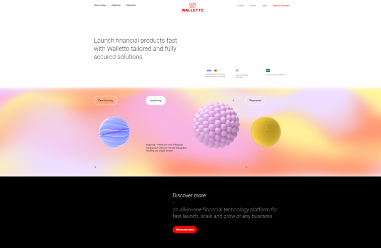 Site web de walletto